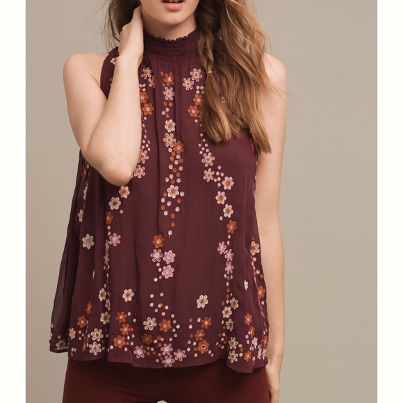 Anthropologie Floreat Tops - Anthropologie Daisy Chain Embroidered Blouse by Floreat Size L